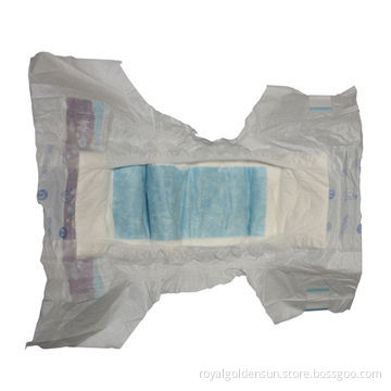 Baby Diapers with Good Absorption, PP Tapes and PE Film Backsheet